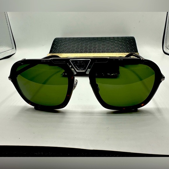 Phillip Plein SPP010 COL.584Y‼️Size 55-23-145 Plein Signature ‼️ - Picture 10 of 16